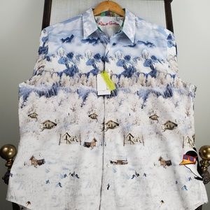ROBERT GRAHAM VALHALLA 2XL Ltd Ed $498 Button Down